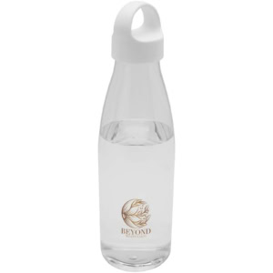 Bergen Trinkflasche aus recyceltem Kunststoff 800 ml - transparent klar - Logo 1