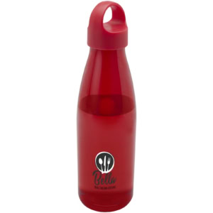 Bergen Trinkflasche aus recyceltem Kunststoff 800 ml - rot - Logo 1