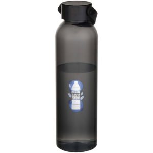 Alti 630 ml RCS-zertifizierte Trinkflasche aus recyceltem Kunststoff - schwarz - Logo 1