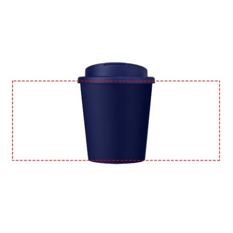 Americano® Espresso Eco 250 ml recycelter Isolierbecher mit auslaufsicherem Deckel - blau – Bild 8