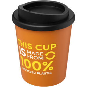 Americano® Espresso 250 ml recycelter Isolierbecher - orange - Logo 1