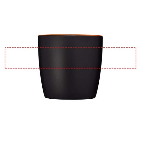 Riviera 340 ml Keramikbecher - schwarz / orange – Bild 8