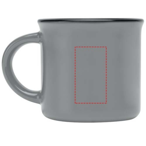 Bari Keramiktasse 240 ml mit glänzender Oberfläche - grau – Bild 9