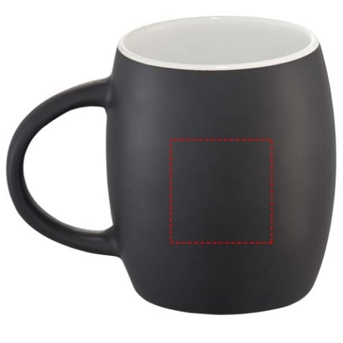 Hearth 400 ml Keramiktasse mit Holz Untersetzer - schwarz / weiss – Bild 12