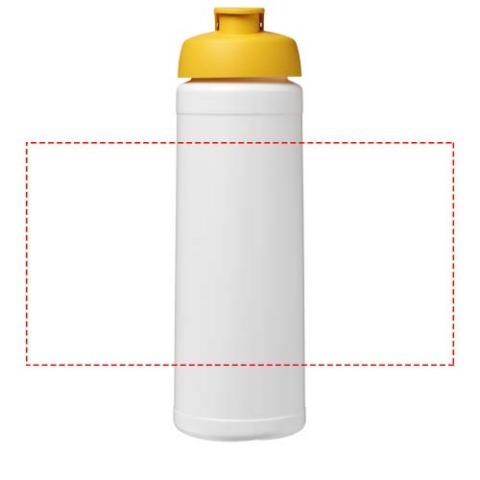 Baseline® Plus 750 ml Flasche mit Klappdeckel - weiss / gelb – Bild 5