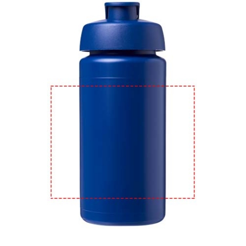 Baseline® Plus grip 500 ml Sportflasche mit Klappdeckel - blau – Bild 4