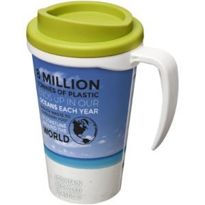 Brite-Ameriano® Grande 350 ml Isolierbecher – weiss / limone