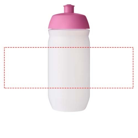 HydroFlex™ Clear 500 ml Squeezy Sportflasche - rosa / klar mattiert – Bild 7
