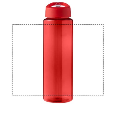 H2O Active® Eco Vibe 850 ml Sportflasche mit Ausgussdeckel - rot / rot – Bild 6