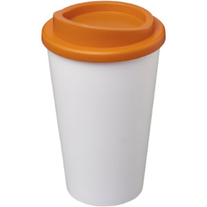 Americano® 350 ml Isolierbecher – weiss / orange