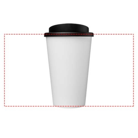 Americano® Eco 350 ml recycelter Becher - weiss / schwarz – Bild 8