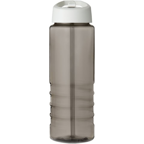 H2O Active® Eco Treble 750 ml Sportflasche mit Stülpdeckel - kohle - Vorderseite