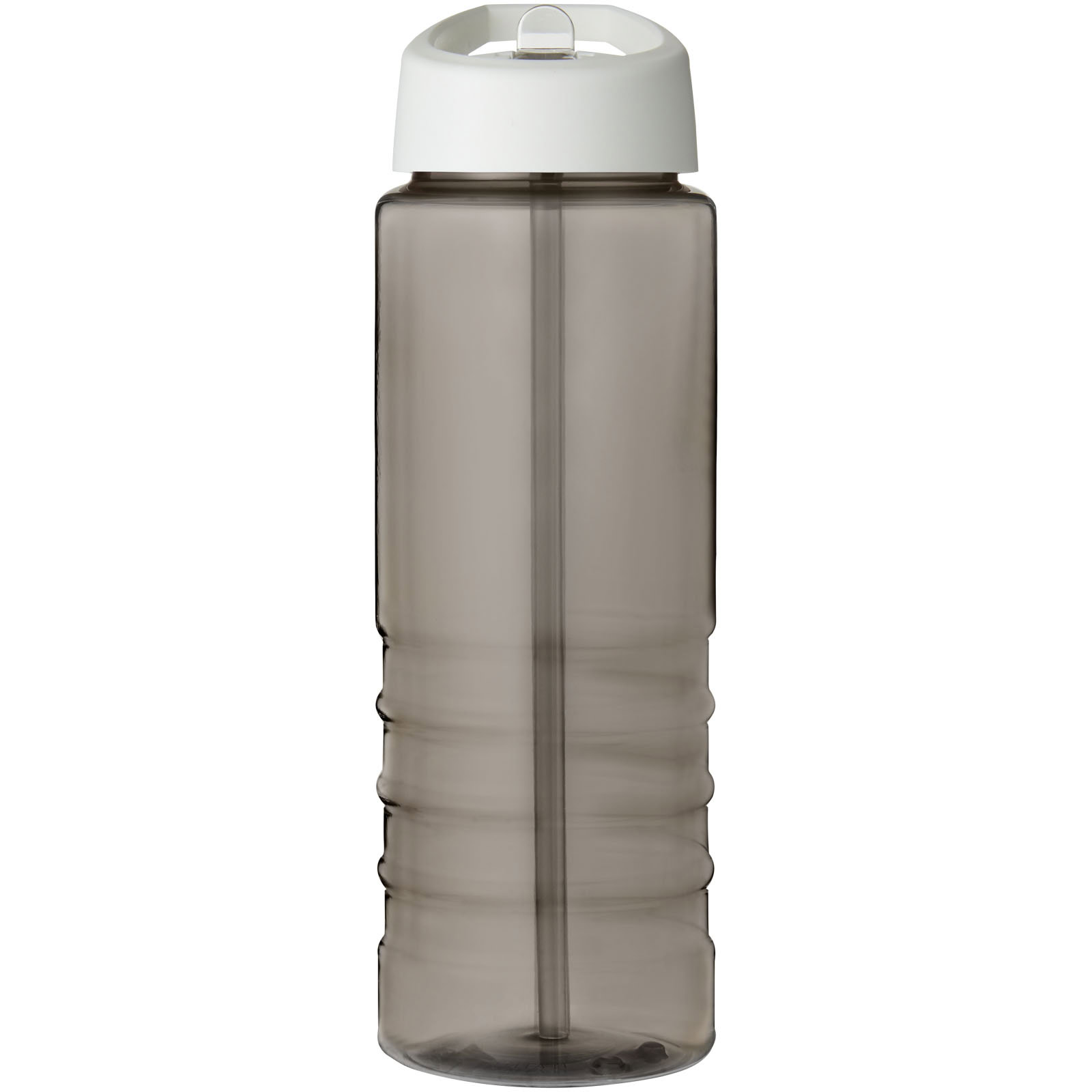 H2O Active® Eco Treble 750 ml Sportflasche mit Stülpdeckel - kohle - Vorderseite