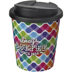 Brite-Americano® Espresso 250 ml Isolierbecher mit auslaufsicherem Schraubverschluss – weiss / schwarz