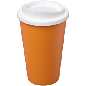 Americano® 350 ml Isolierbecher – orange / weiss