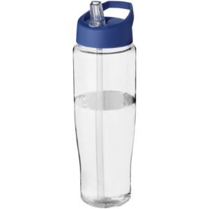 H2O Active® Tempo 700 ml Sportflasche mit Ausgussdeckel – transparent / blau