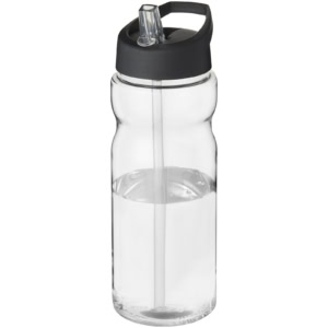 H2O Active® Base 650 ml Sportflasche mit Ausgussdeckel – transparent / schwarz
