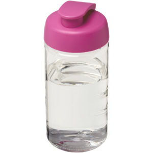 H2O Active® Bop 500 ml Sportflasche mit Klappdeckel – transparent / rosa