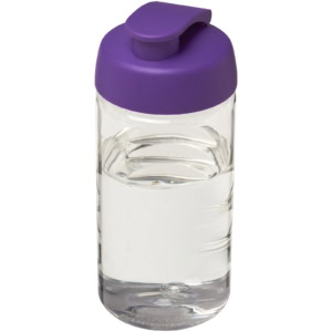 H2O Active® Bop 500 ml Sportflasche mit Klappdeckel – transparent / lila