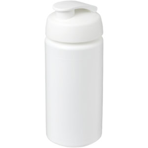 Baseline® Plus grip 500 ml Sportflasche mit Klappdeckel – weiss