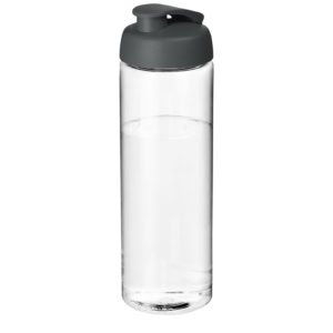 H2O Active® Vibe 850 ml Sportflasche mit Klappdeckel – transparent / grau
