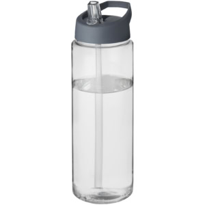 H2O Active® Vibe 850 ml Sportflasche mit Ausgussdeckel – transparent / storm grey