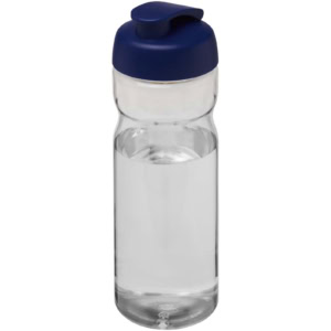 H2O Active® Eco POP Base 650 ml Sportflasche mit Klappdeckel – transparent / blau