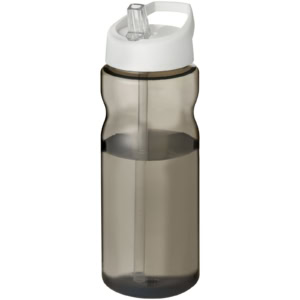 H2O Active® Eco Base 650 ml Sportflasche mit Ausgussdeckel – kohle / weiss