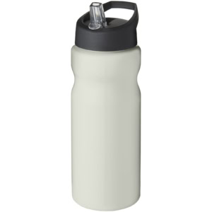 H2O Active® Eco Base 650 ml Sportflasche mit Ausgussdeckel – elfenbeinweiß / schwarz