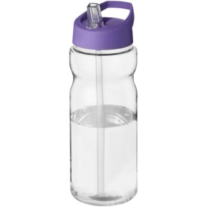 H2O Active® Eco Base 650 ml Sportflasche mit Ausgussdeckel – transparent / lila