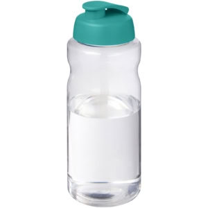 H2O Active® Big Base 1L Sportflasche mit Klappdeckel – aquablau