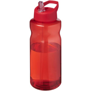 H2O Active® Eco Big Base 1L Sportflasche mit Ausgussdeckel – rot / rot