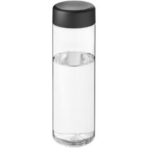 H2O Active® Vibe 850 ml Sportflasche mit Drehdeckel – transparent / schwarz