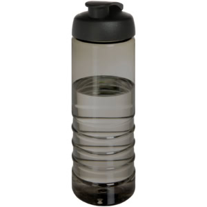 H2O Active® Eco Treble 750 ml Sportflasche mit Stülpdeckel – kohle / schwarz