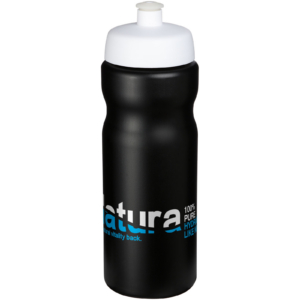 Baseline® Plus 650 ml Sportflasche - schwarz - Logo 1