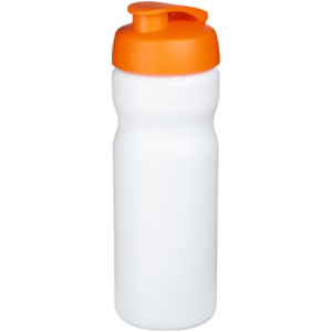 Baseline® Plus 650 ml Sportflasche mit Klappdeckel - weiss - Hauptfoto