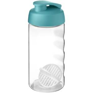 H2O Active® Bop 500 ml Shakerflasche – aquablau / transparent