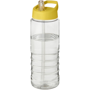 H2O Active® Treble 750 ml Sportflasche mit Ausgussdeckel – transparent / gelb