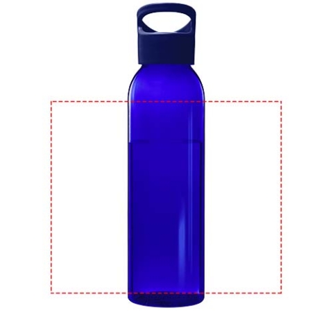 Sky 650 ml Sportflasche aus recyceltem Kunststoff - blau – Bild 8
