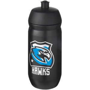 HydroFlex™ 500 ml Squeezy Sportflasche - schwarz - Logo 1