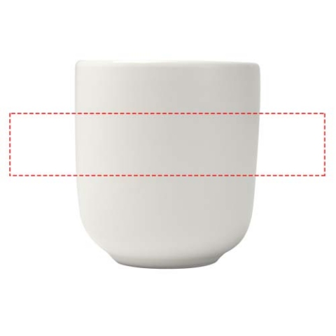 Male 90 ml Keramik Espressotassen – 2er Set, matt - weiss – Bild 10