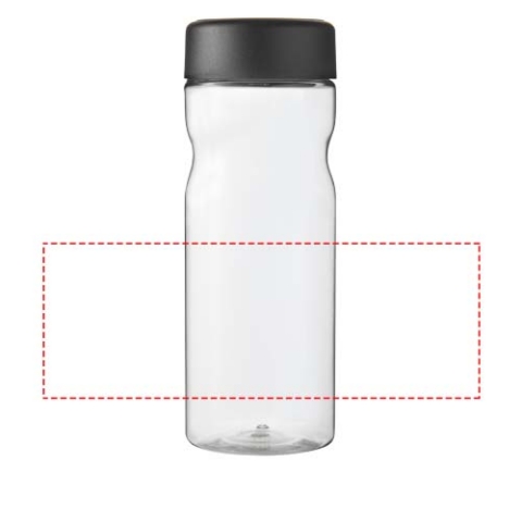 H2O Active® Eco Base 650 ml Sportflasche mit Drehdeckel - transparent / schwarz – Bild 9