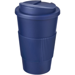 Americano® 350 ml Isolierbecher mit Schutzring & auslaufsicherem Schraubverschluss – blau
