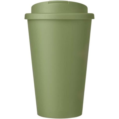 Americano® POP 350 ml isolierter Trinkbecher mit auslaufsicherem Deckel - heather grün - Vorderseite