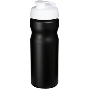 Baseline® Plus 650 ml Sportflasche mit Klappdeckel – schwarz / weiss