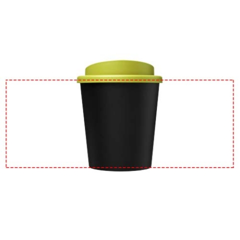 Americano® Espresso Eco 250 ml recycelter Isolierbecher - schwarz / limone – Bild 7