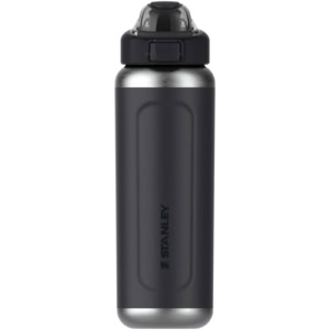 Stanley Classic Wellspring 710 ml isolierte Flasche aus recyceltem Edelstahl - schwarz - Vorderseite