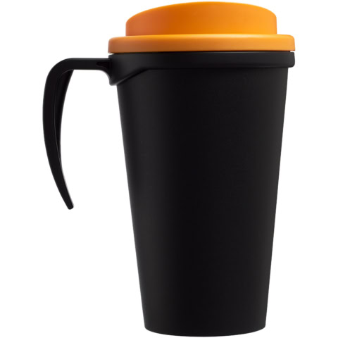 Americano® Grande 350 ml Isolierbecher - schwarz - Rückseite