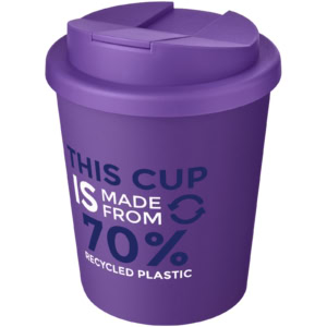 Americano® Espresso Eco 250 ml recycelter Isolierbecher mit auslaufsicherem Deckel - lila - Logo 1
