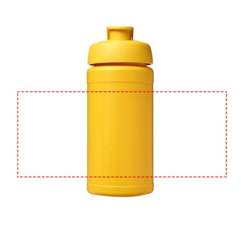 Baseline® Plus 500 ml Sportflasche mit Klappdeckel - gelb – Bild 5